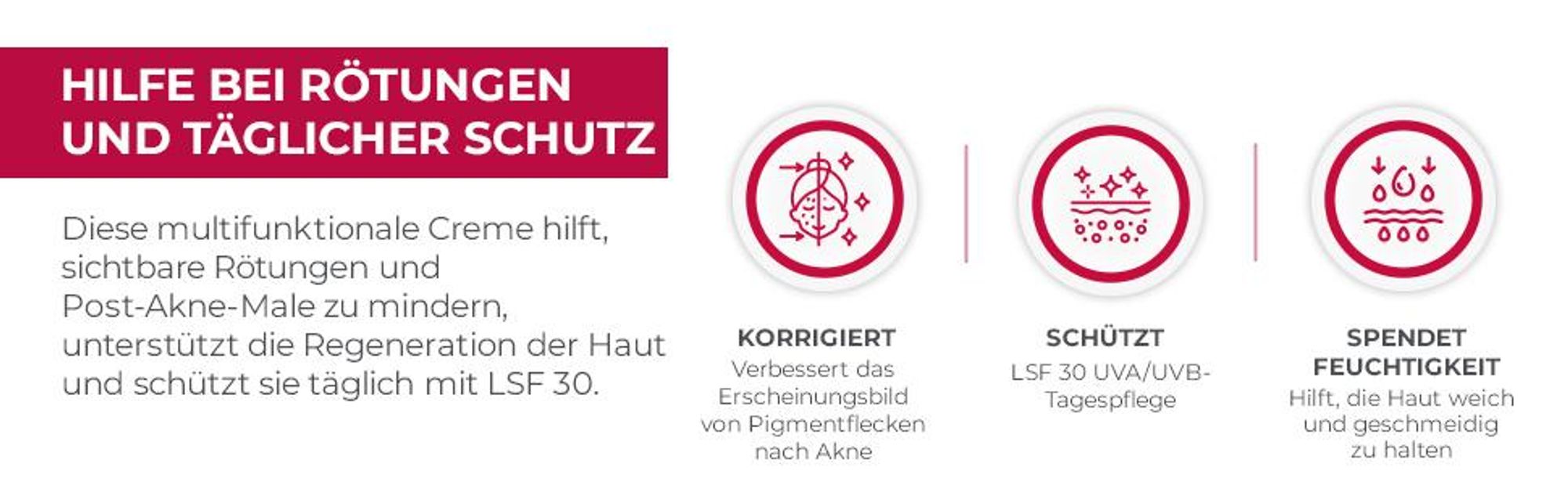 Biotrade Acnaut Aufbauende Creme Für Haut mit Rötungen und Unreinheiten nach Akne SPF 30