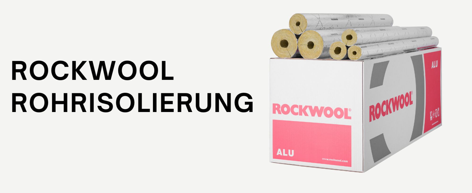 Rockwool RS800 28x20 - 30m Steinwolle Rohrisolierung Rohrschale Isolierung (ganz Karton)