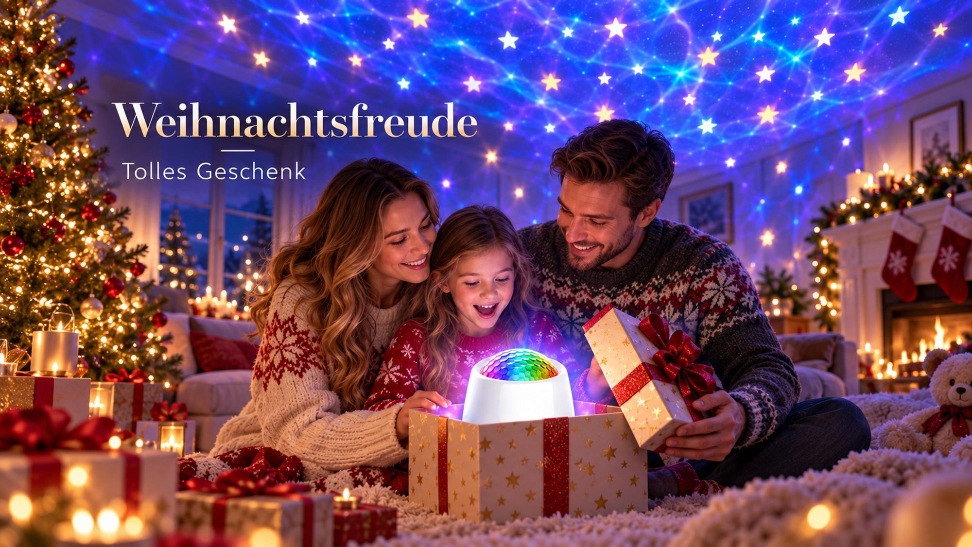 Sternenhimmel Projektor Nachtlicht Aurora Lampe Wasserwellen Led Nordlicht Lampe 56 Lichtmodi Musik Lautsprecher Schlafzimmer Party Kinder Zimmer Deko