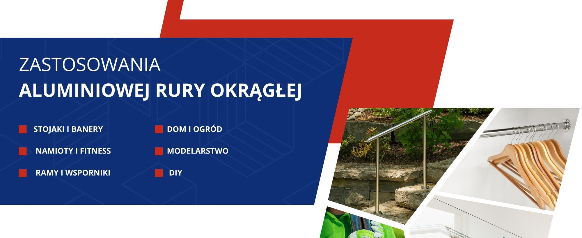 Rura Aluminiowa Okrągła 20x2mm fi 20 200cm Rurka Aluminium+Cięcie na wymiar