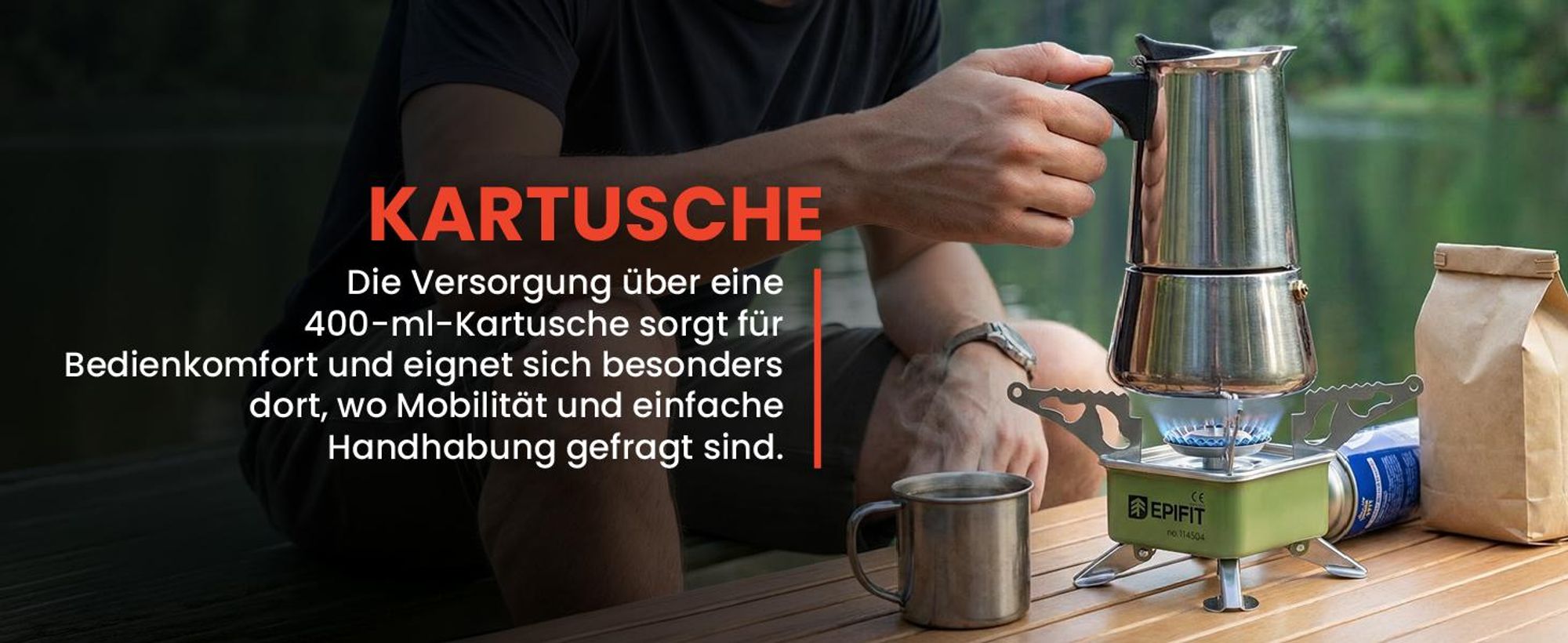 Gaskocher Campingkocher Klein für Kartuschen Gasflasche Tragbarer