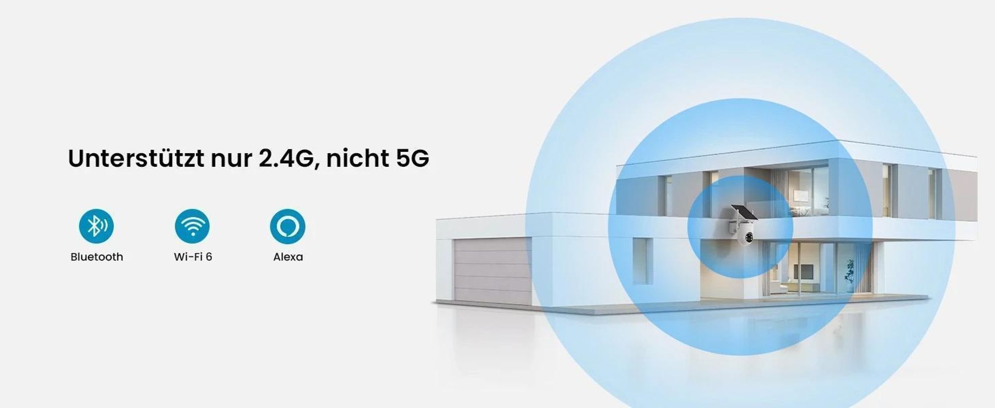 ieGeek 2K bewakingscamera voor buiten, met batterij, WLAN, zonnepaneel, PIR-bewegingssensor, 360° PTZ, IP-camera, nachtzicht en tweewegs audio