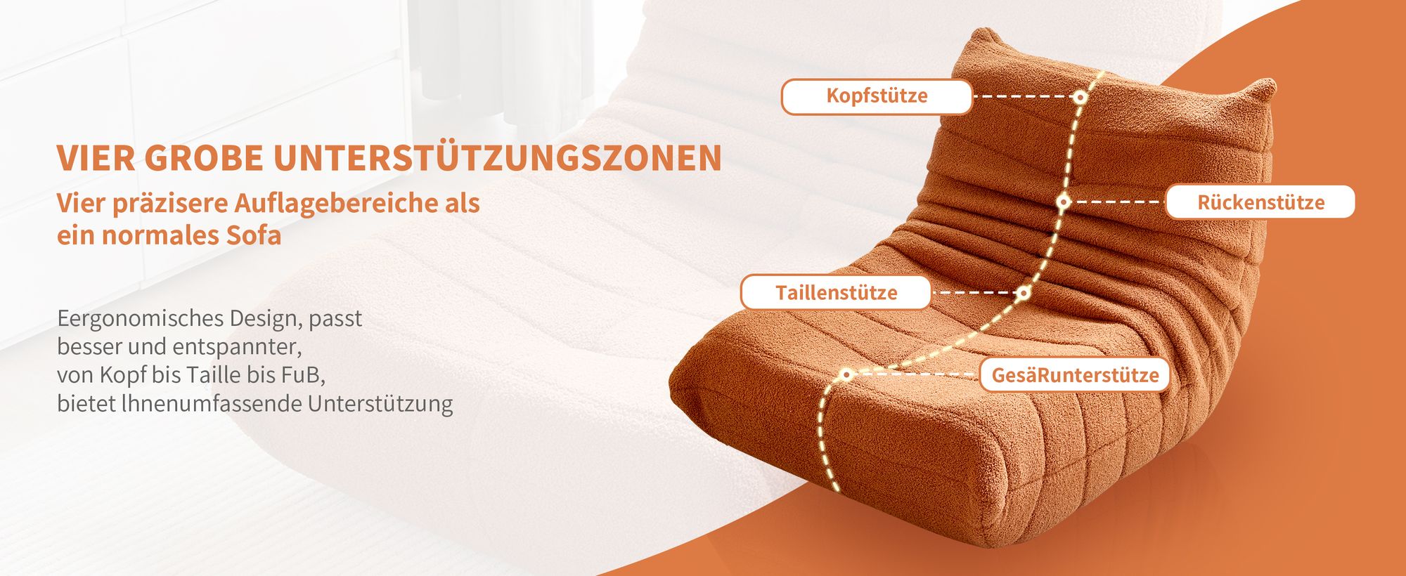 Klassische Sessel, Schlafsofas, sitzkissen boden, Lazy Sofa, Bean bag, für Schlafzimmer, Sitzsack