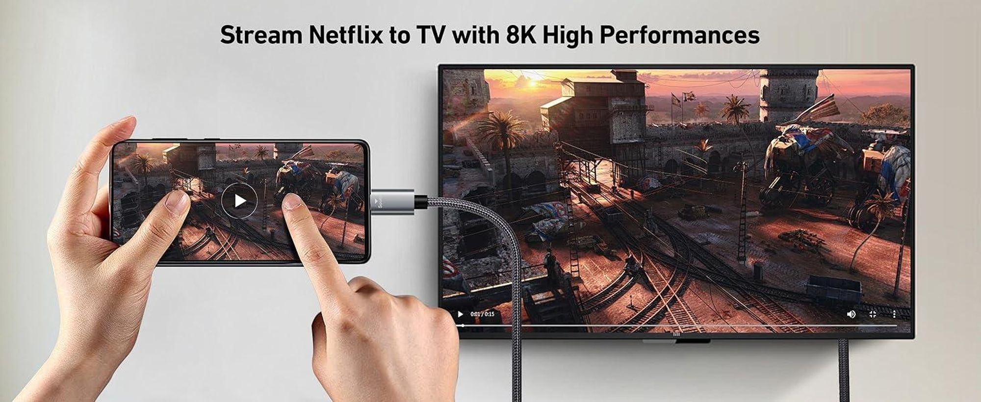 BENFEI USB C auf DisplayPort Kabel 8K 60Hz 4K 144Hz