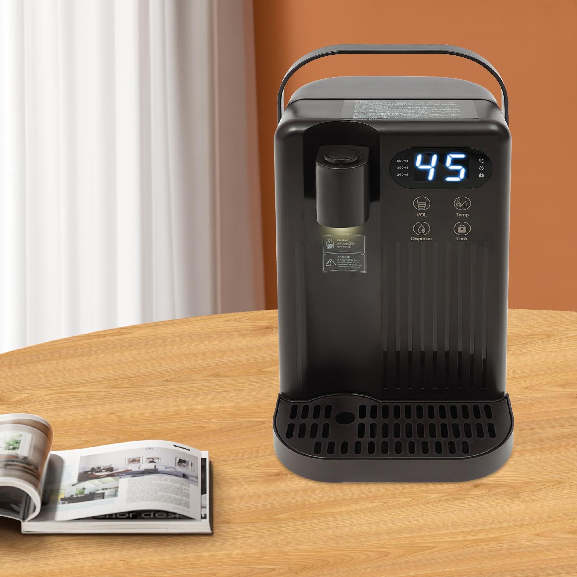 Wasserspender, Elektrischer Warmwasserspender, Trinkbrunnen-Büro-Home Heiße und kalte Tischtrinkmaschine