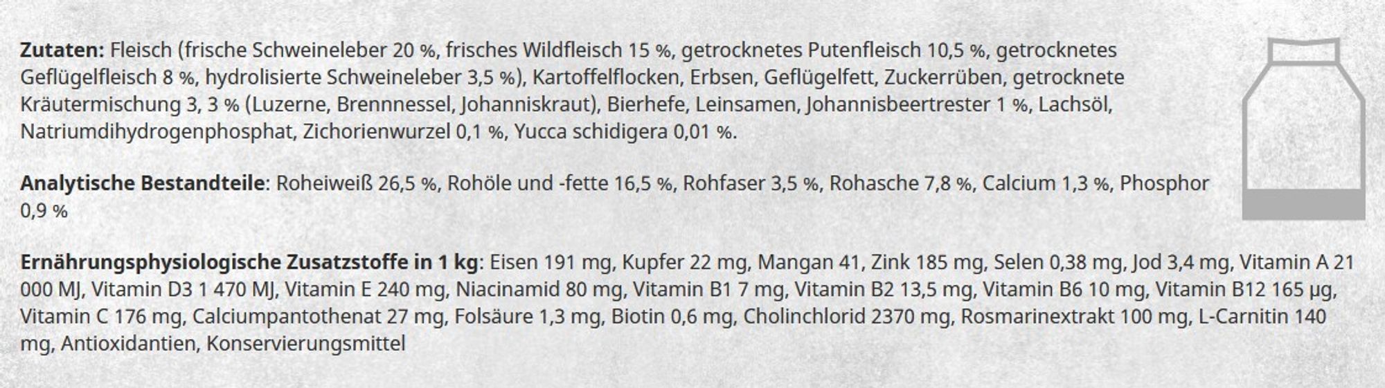 SV Trockenfutter für ausgewachsene Hunde kleiner Rassen 12kg