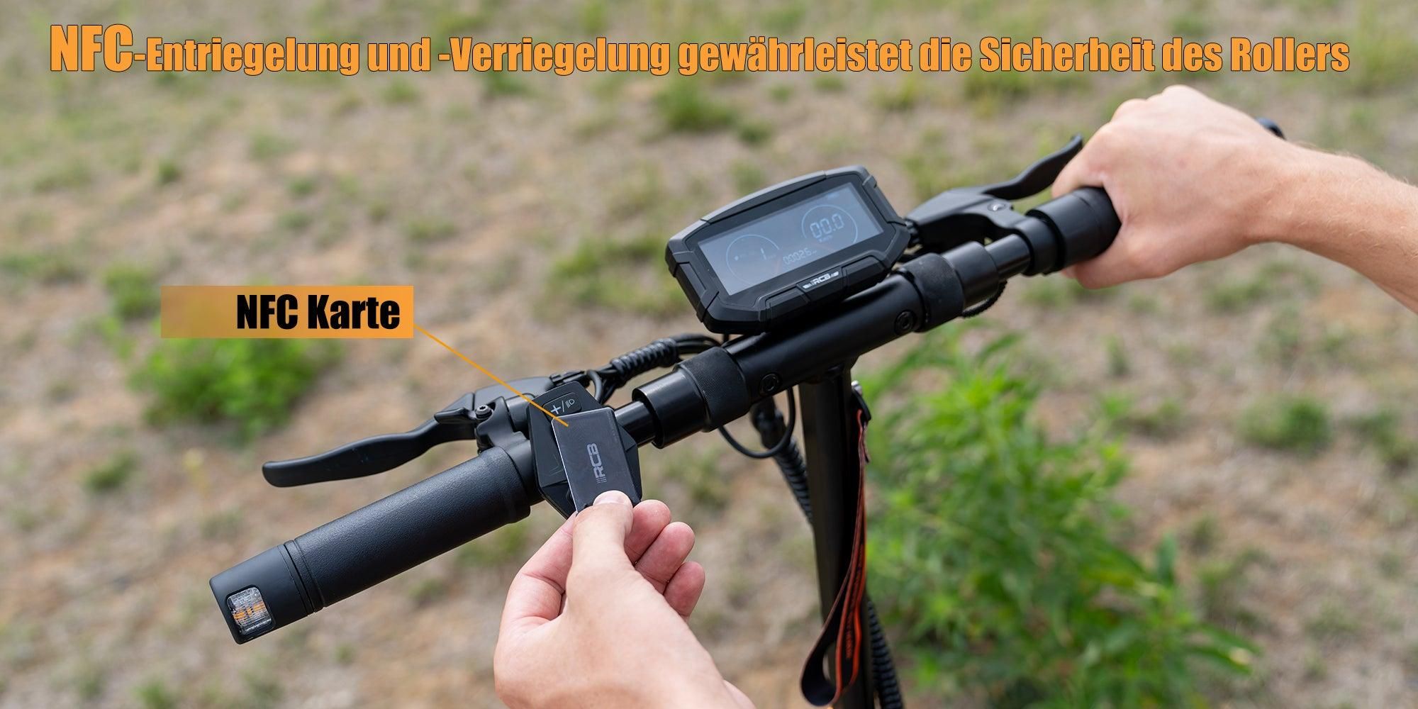 RCB D7 Pro Ultra E-Scooter mit Straßenzulassung bis 1600W 27Ah NFC Blinker App bis 120 km Reichweite 150 kg