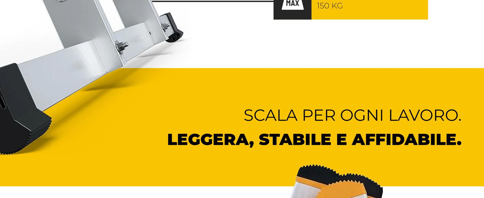 Drabest | Scala Professionale 3 Éléments 3x6 - Alluminio - Charge Max 150 kg - Antiscivolo et Stabile