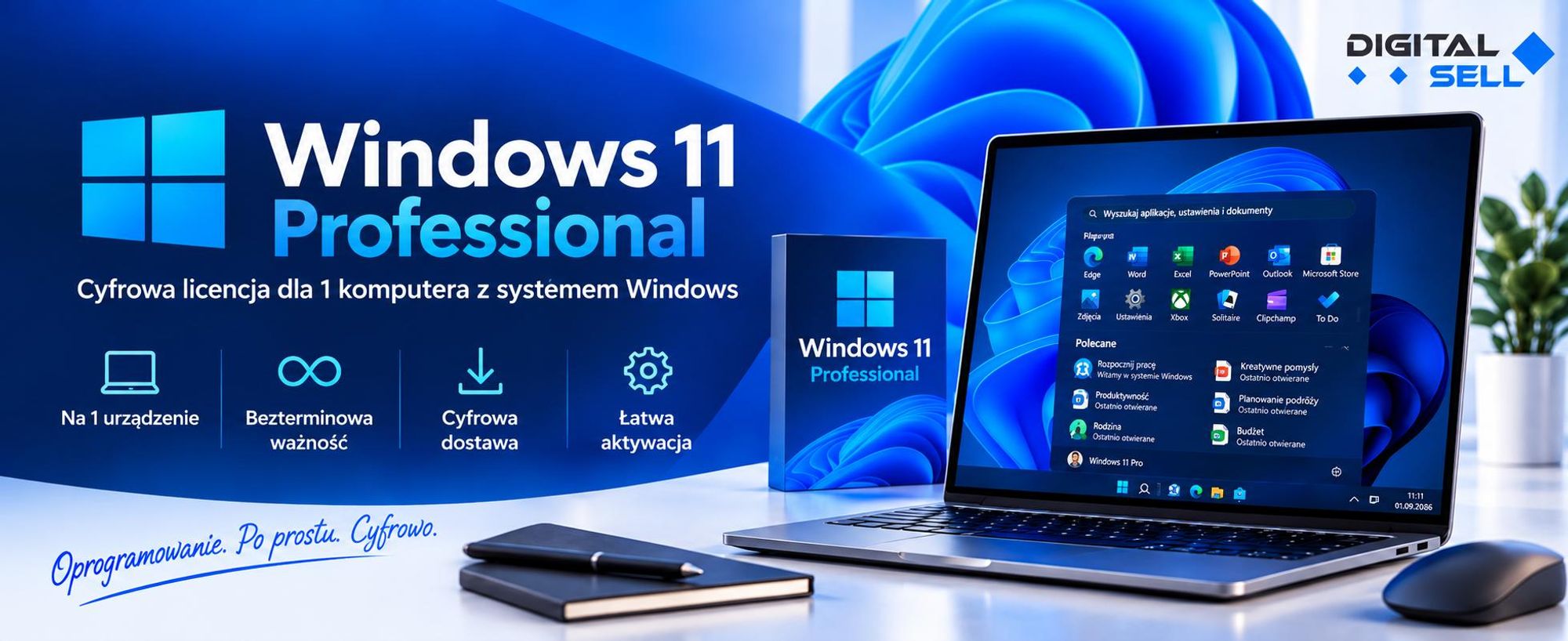 Microsoft Windows 11 Pro RETAIL - Licencja elektroniczna | Dostawa na e-mail