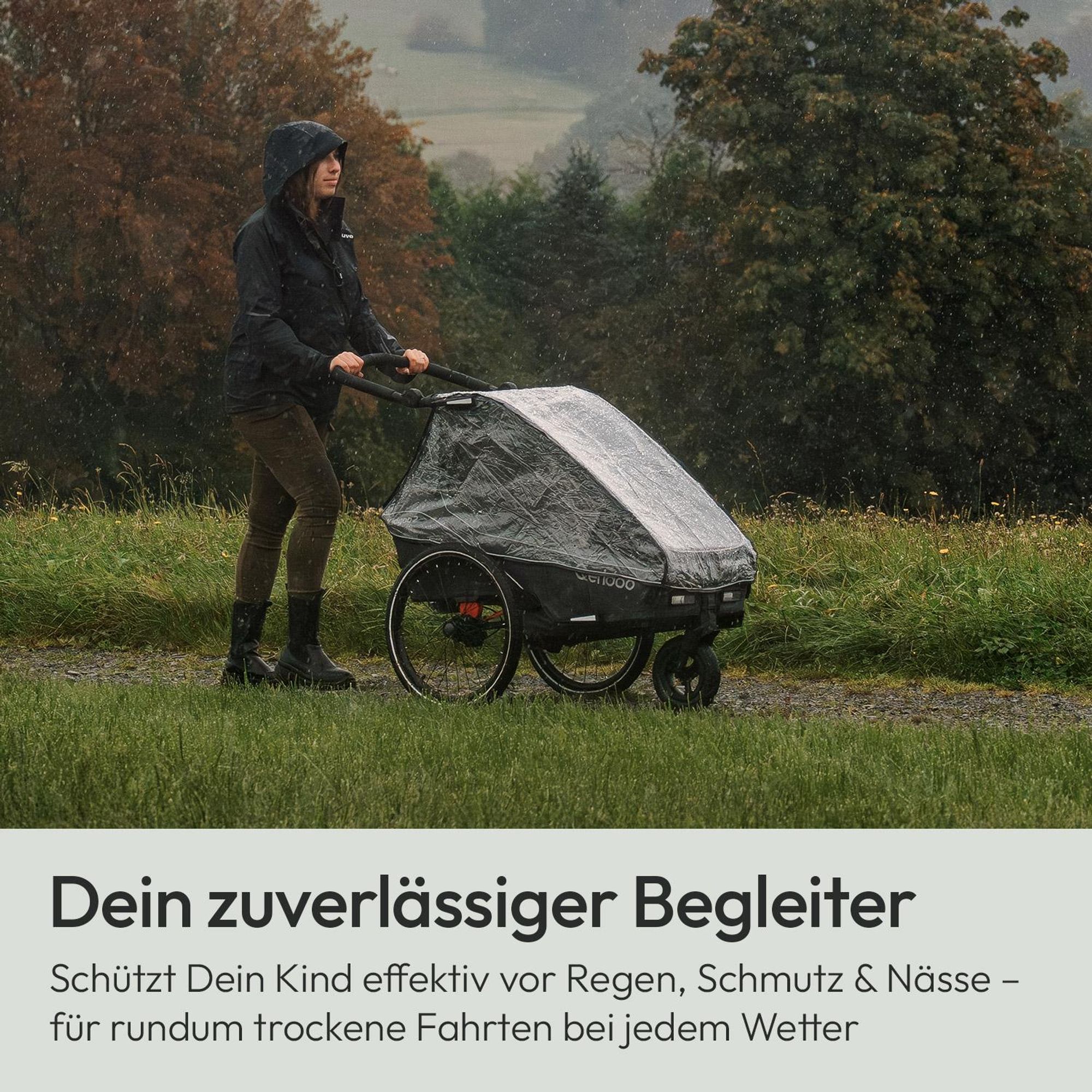 Qeridoo Regenschutz Kidgoo 2 / Kidgoo 2 Sport
