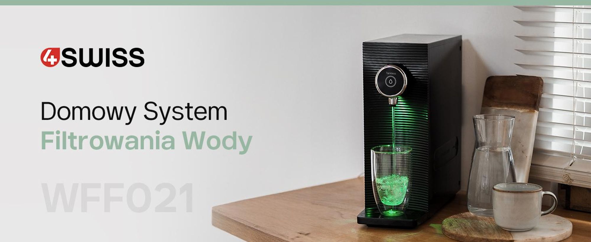 Domowy system filtrowania wody Przepływowy 4Swiss ZESTAW