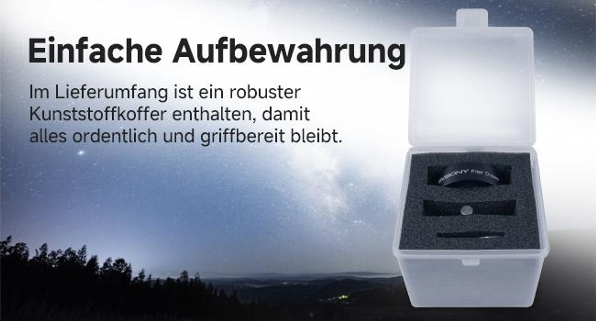 Svbony SV226 Teleskop-Filterfach M54-M48, mit zwei 2-Zoll-Filterhaltern, lichtundurchlässiges CNC-Astronomie-Zubehör, für Deep-Sky-Fotografie