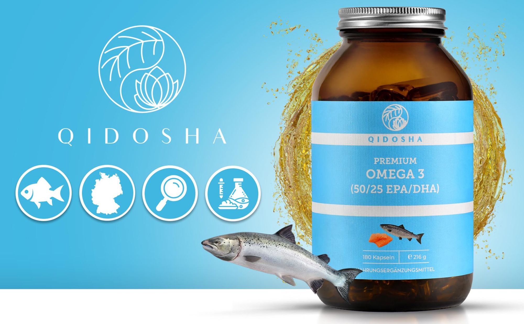 QIDOSHA <b>Omega 3</b> <b>Fischöl</b>: Wirkweise