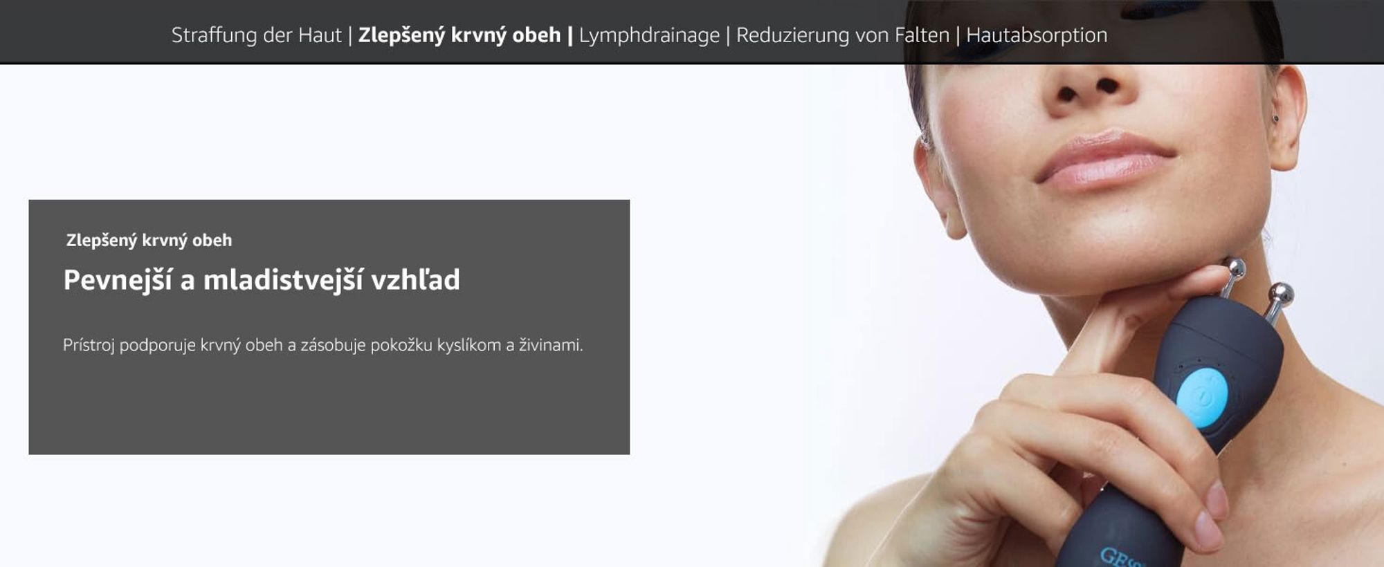 GESS Zariadenie na lifting pleti na tvár  EMS spevnenie pleti  Zariadenie na lifting tváre doma