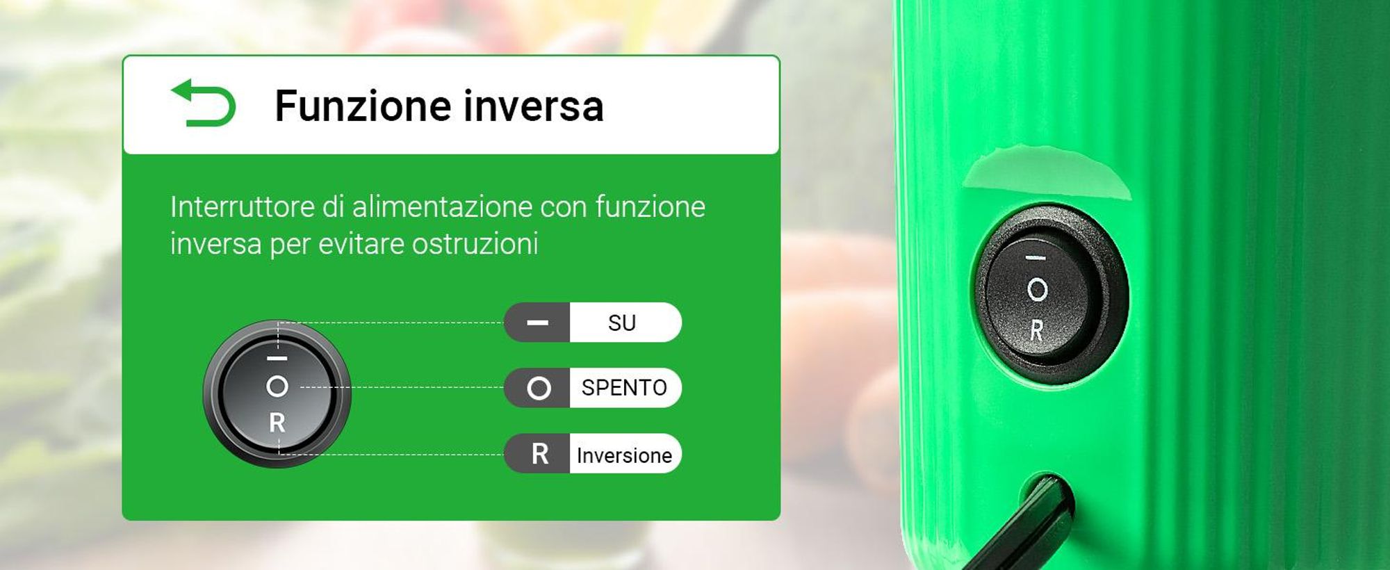 Ventray Essential Ginnie Juicer - Spremiagrumi lento a pressione fredda, compatto e silenzioso (60 giri/min, apertura di alimentazione 45 mm), senza BPA, tappo di sicurezza, 400 ml