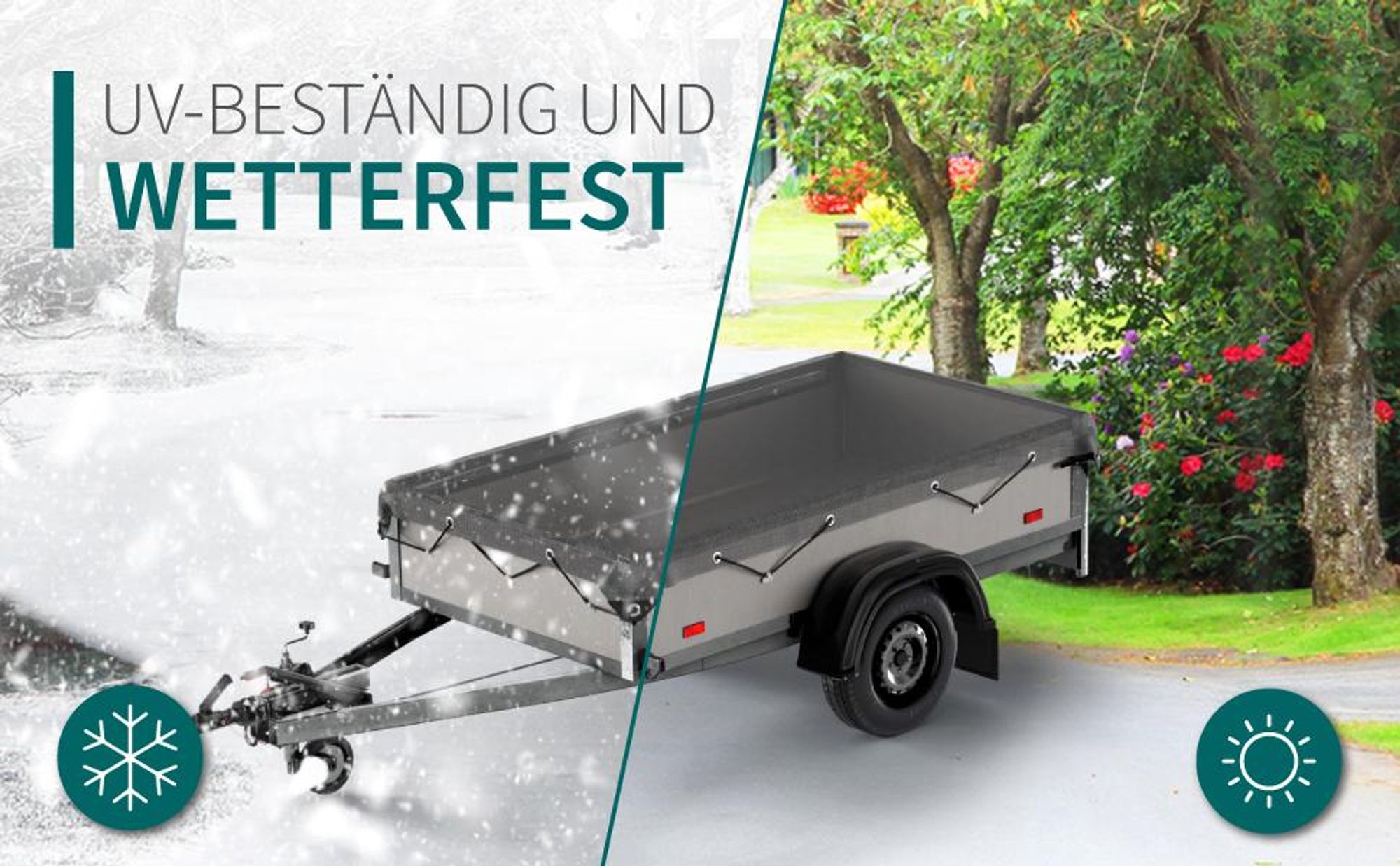 TRAILERKRAFT® Anhängernetz Feinmaschig 1,5x2,2m schwarz - Abdecknetz mit Gummiseil - zur Ladungssicherung - Transportnetz Netz für Anhänger, Ladungssicherungsnetz feinmaschig