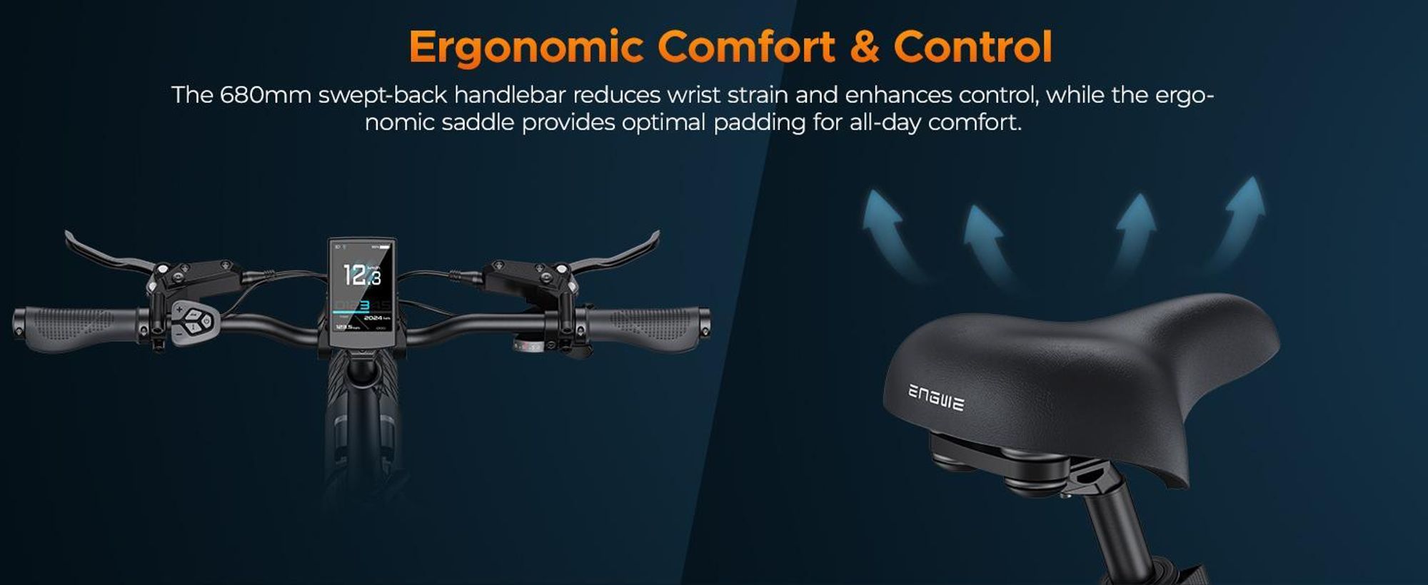 ENGWE E Bike con APP&IoT, batteria Ebike 48V 15Ah fino a 160km, sensore di coppia e freni idraulici, pneumatici 20*3.0, 2 ore di carica, L20 3.0 PRO