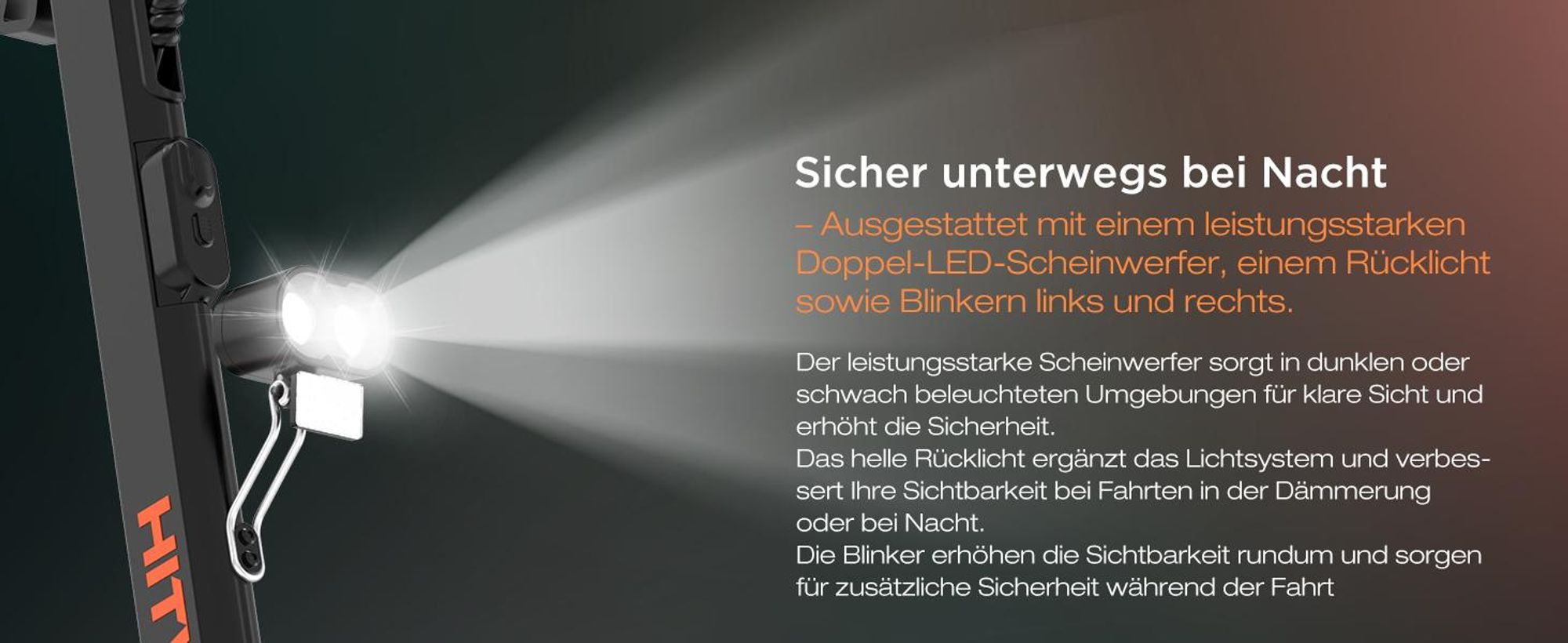 HITWAY E Scooter mit Straßenzulassung ABE, Elektroscooter mit 250W*2 Motor Spitze 1800*2, 10 " Offroad Luftreifen ,52V 23.4Ah,APP, NFC,Max 100 KM,IPX6