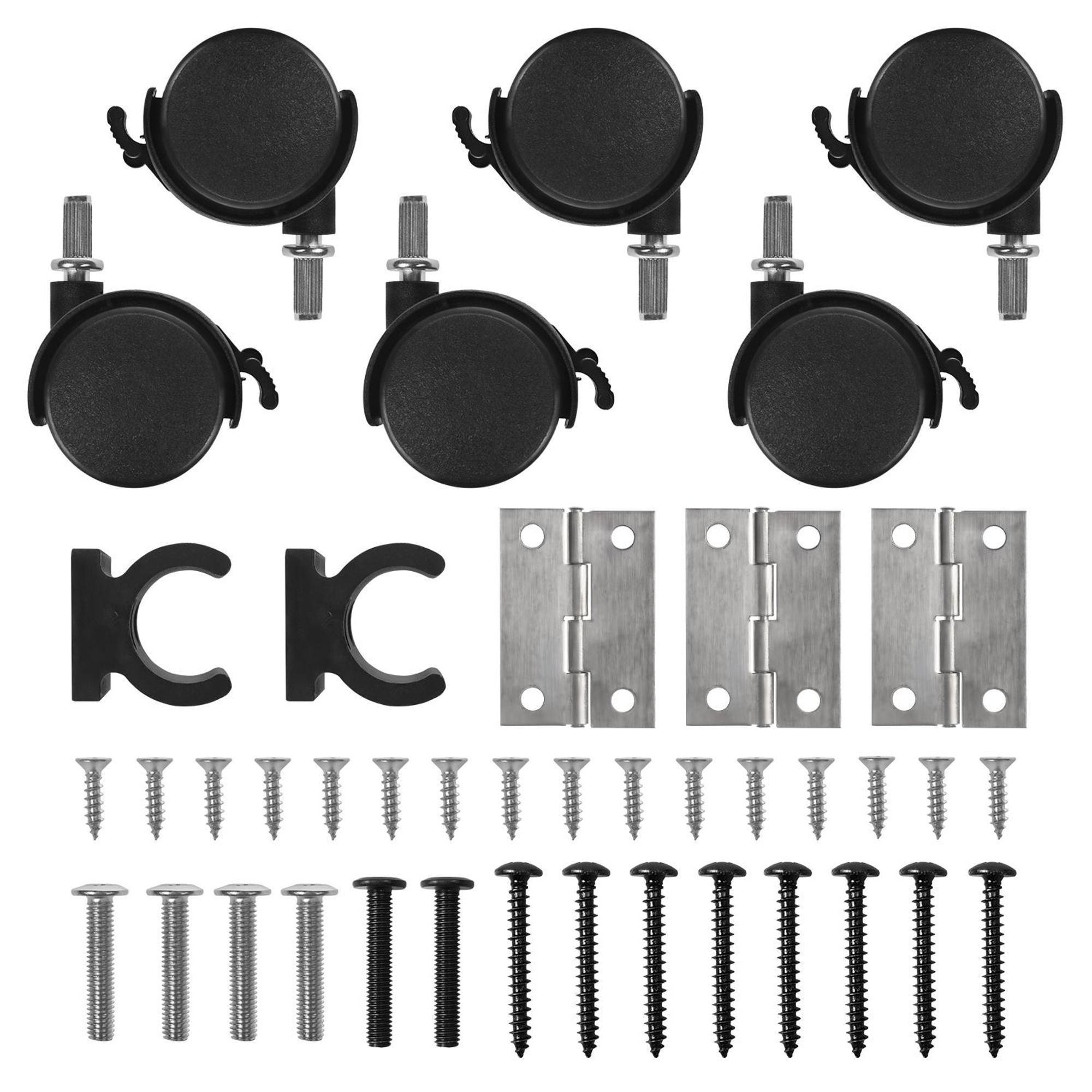 Maclean Klapptisch schwarz mobil Platte 100x58cm max. 50kg MC-126 B