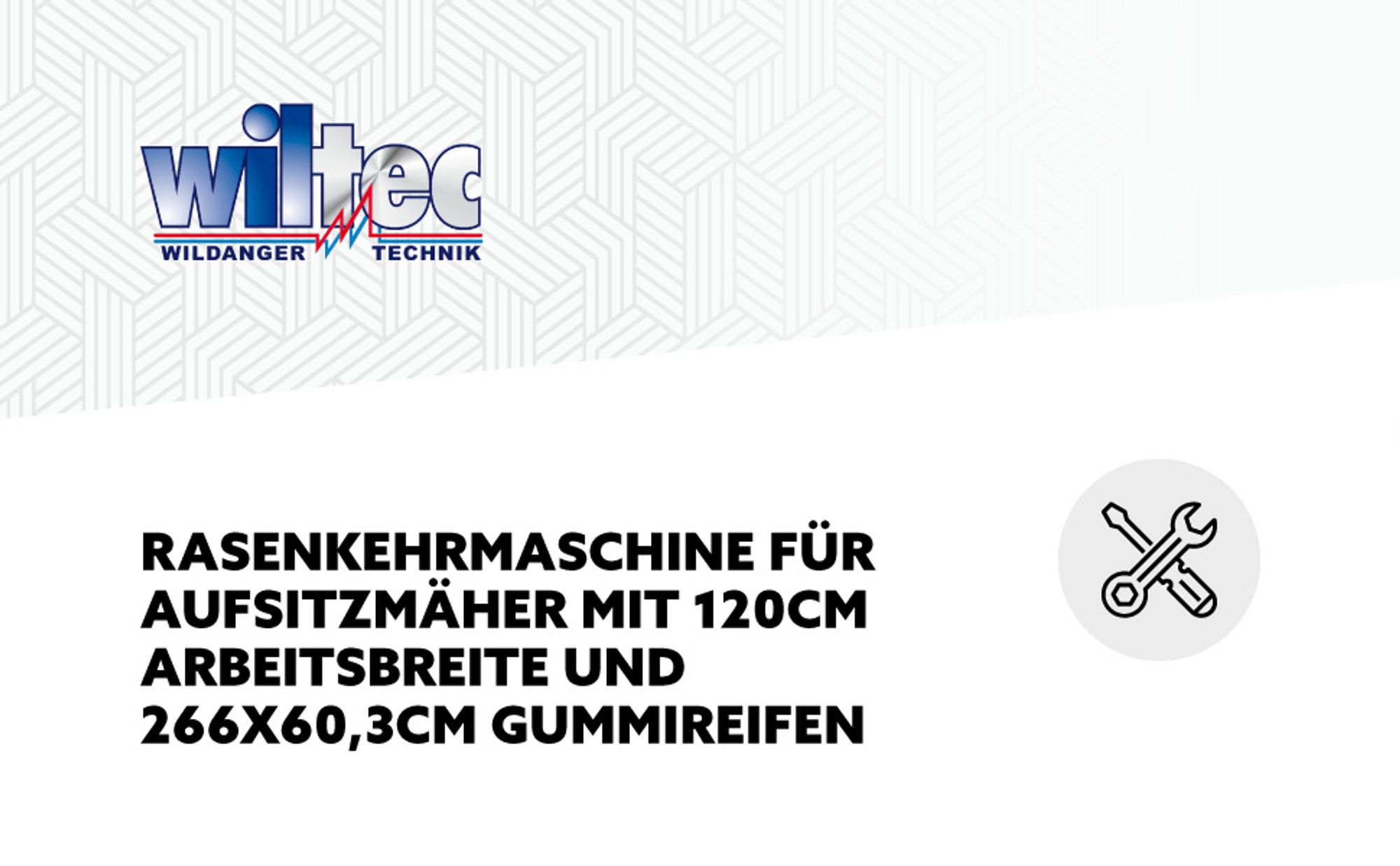 Wiltec Rasenkehrmaschine mit 120 cm Kehrbreite, Rasenkehrer für Aufsitzmäher, Laubsammler mit 415 l Auffangnetz Laubkehrmaschine für Rasentraktor