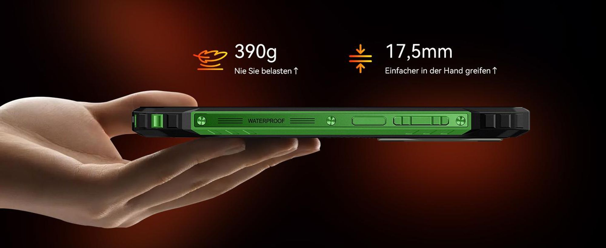 2026 Blackview FORT 1 Outdoor Handy ohne vertrag,12+128GB, 10000mAh,6.56",Android 16,NFC/390g/Dual SIM/Fingerabdruck//IP69K ,90Hz