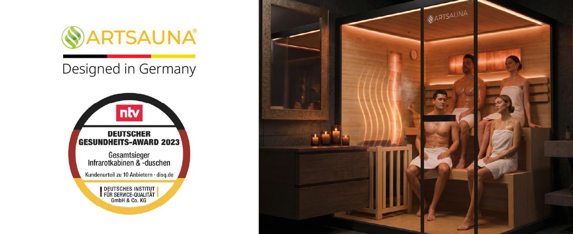 ARTSAUNA® Traditionelle Sauna Vantaa 175 - schwarz, Salzsteine, Hemlock Holz, 8 kW Saunaofen, Indoor Sauna 4 Personen, Komplett-Set