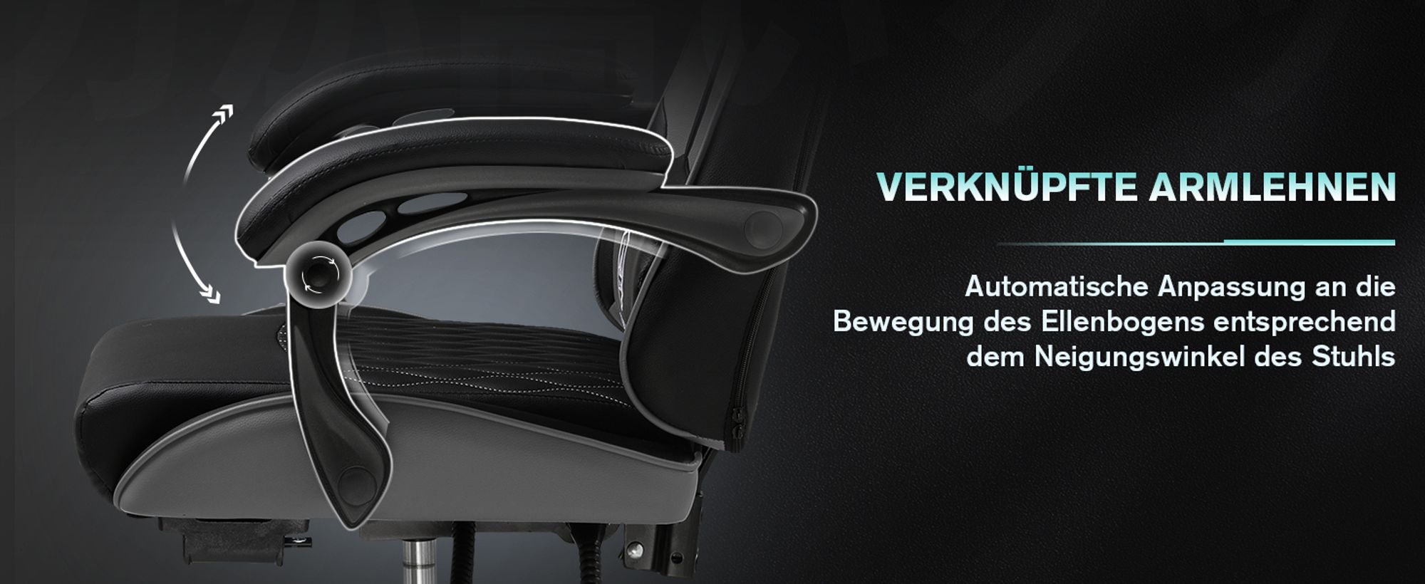 GTPLAYER Gaming-Stuhl Gamer Stuhl, Ergonomischer Bürostuhl mit Fußstütze, Gaming Sessel 150 kg Belastbarkeit, Kopfstütze und Lendenstütze grau