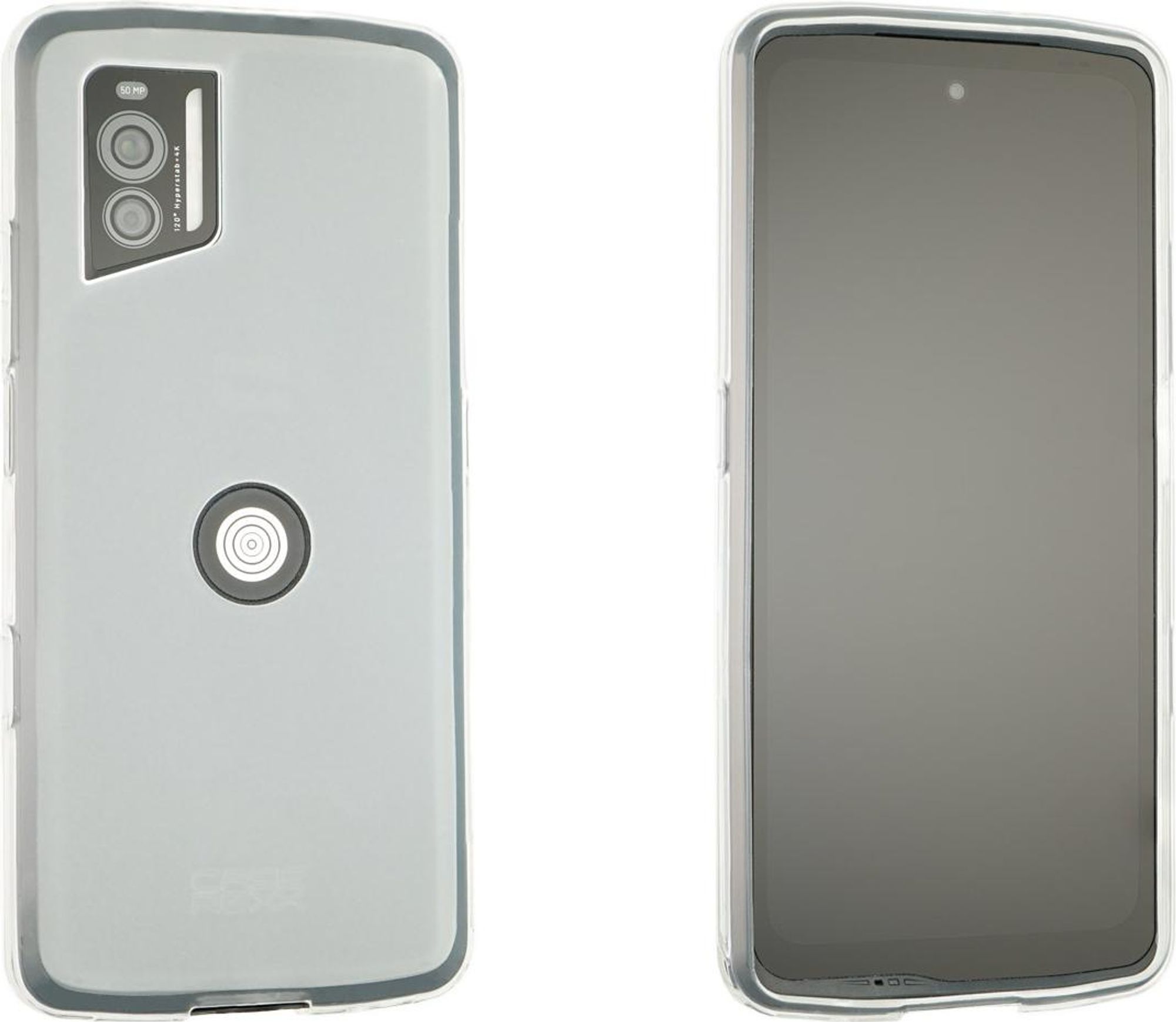 caseroxx Schutz-Hülle TPU-Hülle kompatibel mit Crosscall Stellar-X5 / X5s, Gummi Handy Tasche weiß-transparent Bild 1