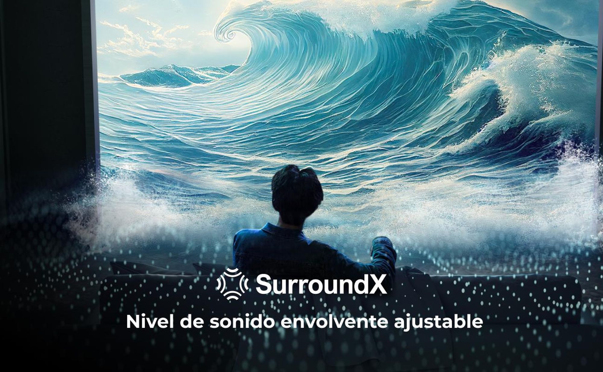 Barra de sonido Dolby Atmos 5.1 con subwoofer, altavoces para televisión con sonido envolvente 3D para cine en casa, con graves ajustables, modelo Poseidon M4T