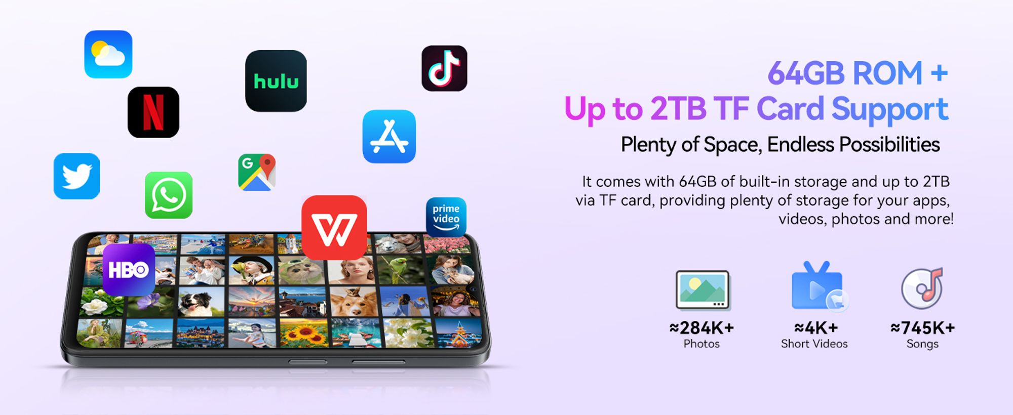 Blackview Wave8C 6,56" bez umowy Smartfon 6GB+64GB, telefon komórkowy Dual SIM 4G, bateria 4700mAh, Fingerprint/Face ID/GPS/5G WiFi, żelazny