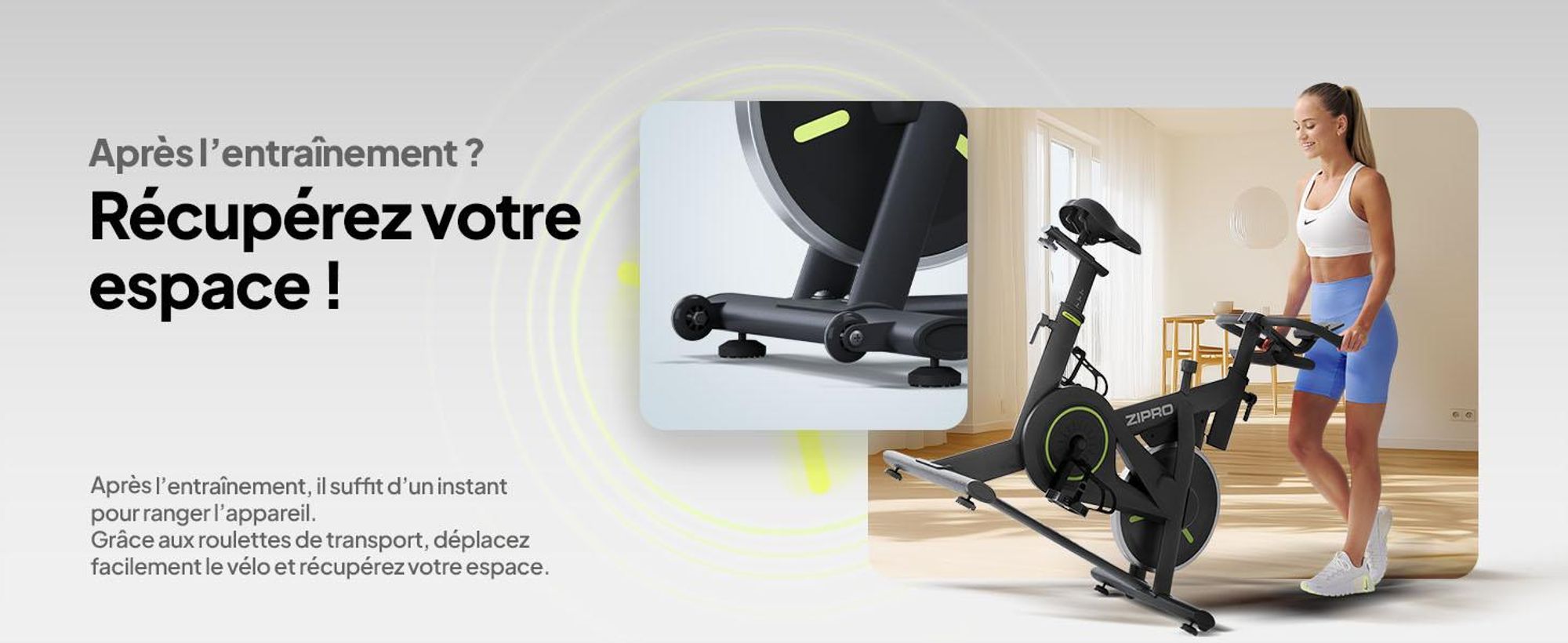ZIPRO Vélo d'appartement Modo Application Bluetooth Vélo d'intérieur Vélo de fitness Vélo d'appartement Vélo de silencieux Entraînement cardio Seniors 110 kg Vélo d'entraînement Kinomap