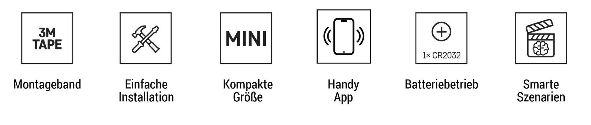 EMOS GoSmart - Smart Home Fenster- und Türsensor mit App - Zigbee - kabellos - 3M-Klebeband, inkl. Batterie - Google Home und Alexa kompatibel, H5021