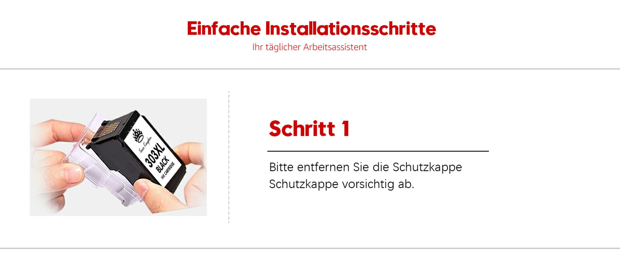 2er 303XL Multipack Tintenpatrone als Ersatz für HP 303 XL HP303XL Envy Photo 6220 6230 7130 7830 7834 Tango X【Schwarz=750 Seiten, Farbe=450 Seiten】