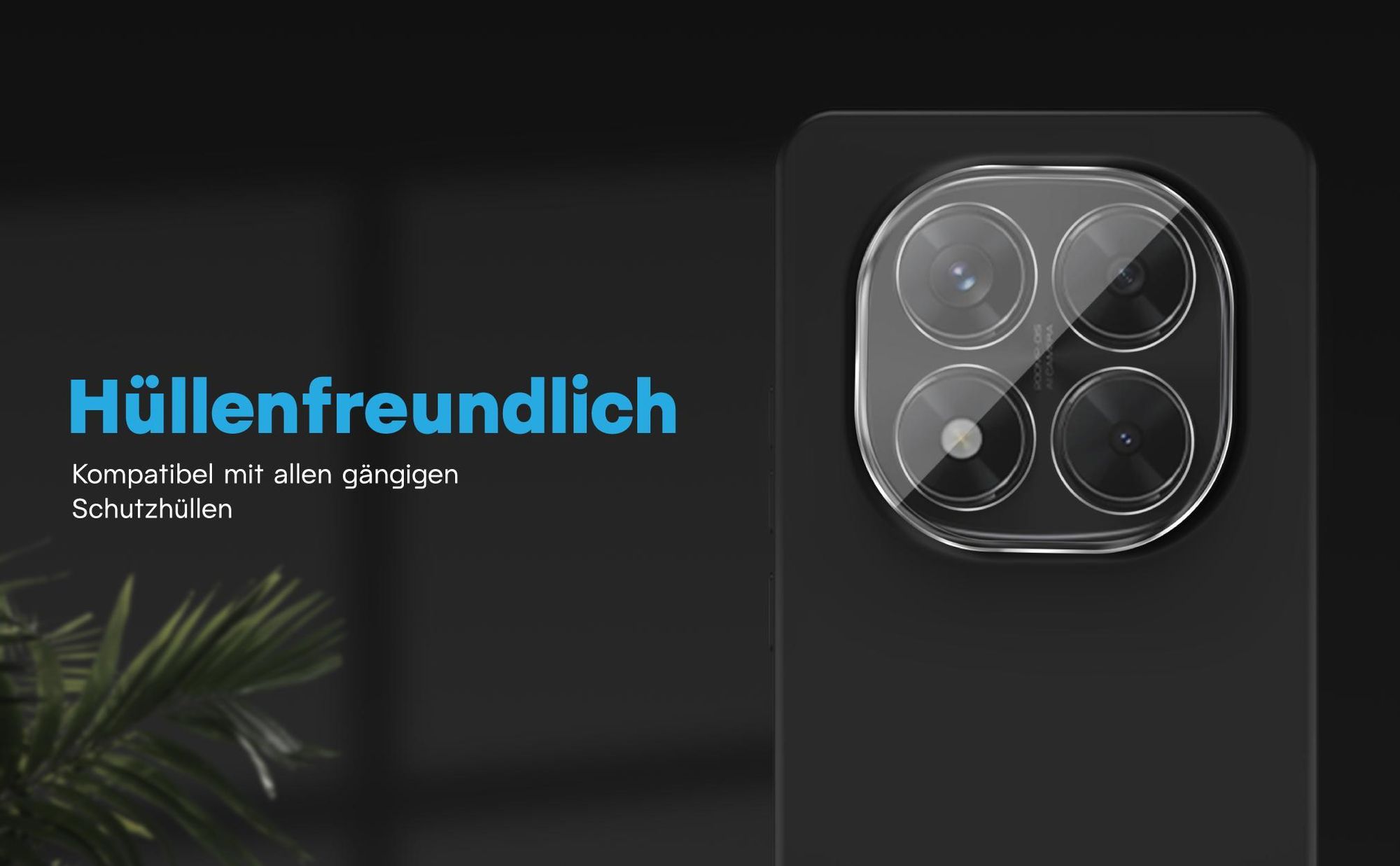 Kamera Schutzglas für Xiaomi Redmi Note 14 Pro 5G kompatibel mit allen gängigen Hüllen