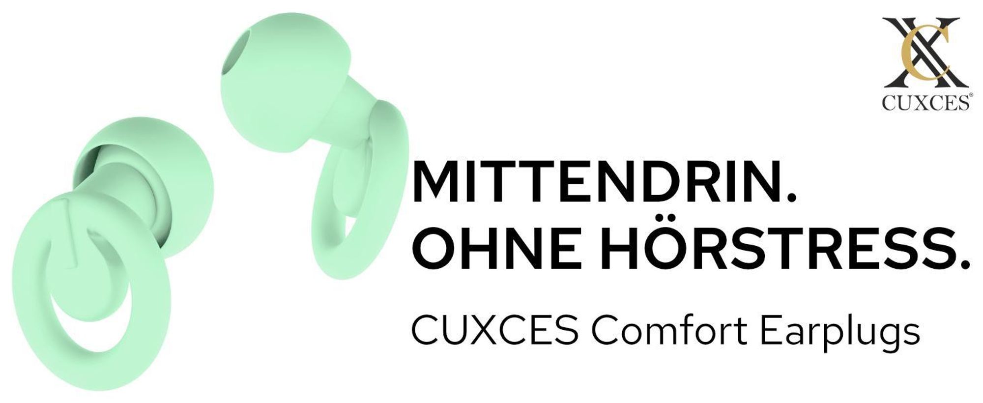 Cuxces Comfort Earplugs in Türkis