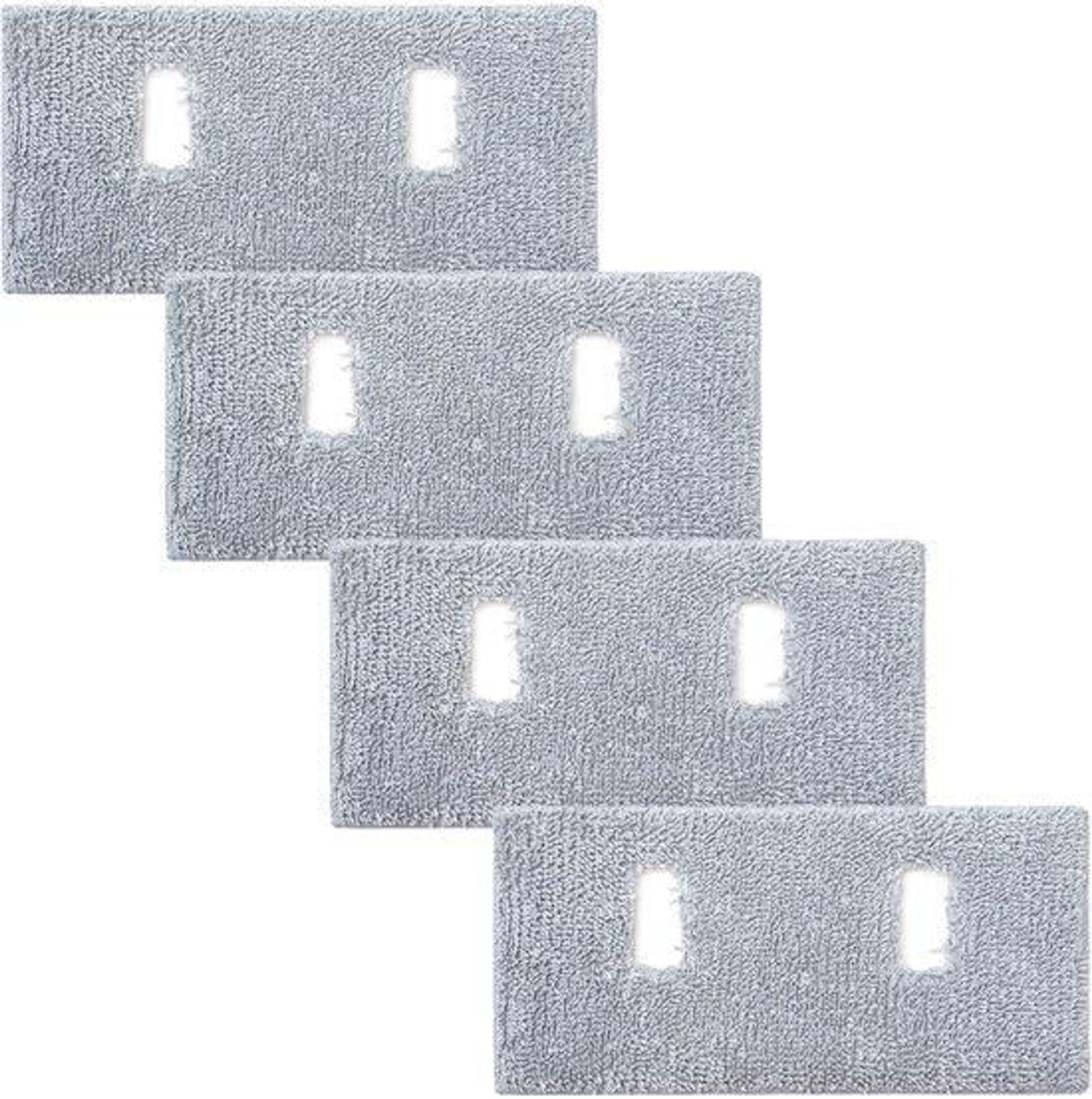 Olvy Wistdoekjes, compatibel met draadloze stofzuiger model A10 - 4 stuks - Microvezel - Wasbaar en herbruikbaar vloerdoekjes