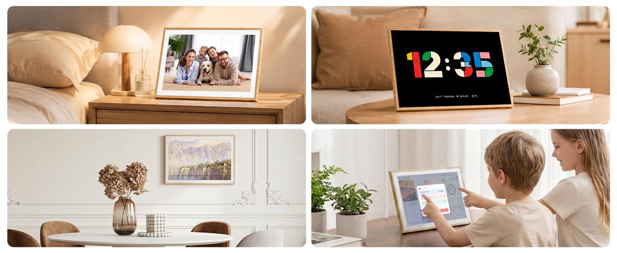 Blackview NEST 10, 10,1" Digitaler Kalender und Bilderrahmen mit Touch, WIFI, 1280x800, 16:10, Foto-Sharing, einzigartiges Geschenk für Paare