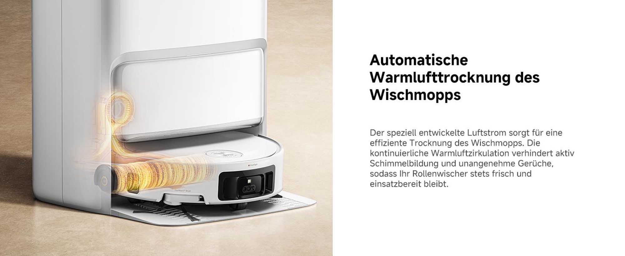 MOVA Z60 Ultra Roller Standalone – Saugroboter mit automatischer Entleerung, Selbstreinigendem Wischmopp, Präzise Navigation, Vollflächige Reinigung