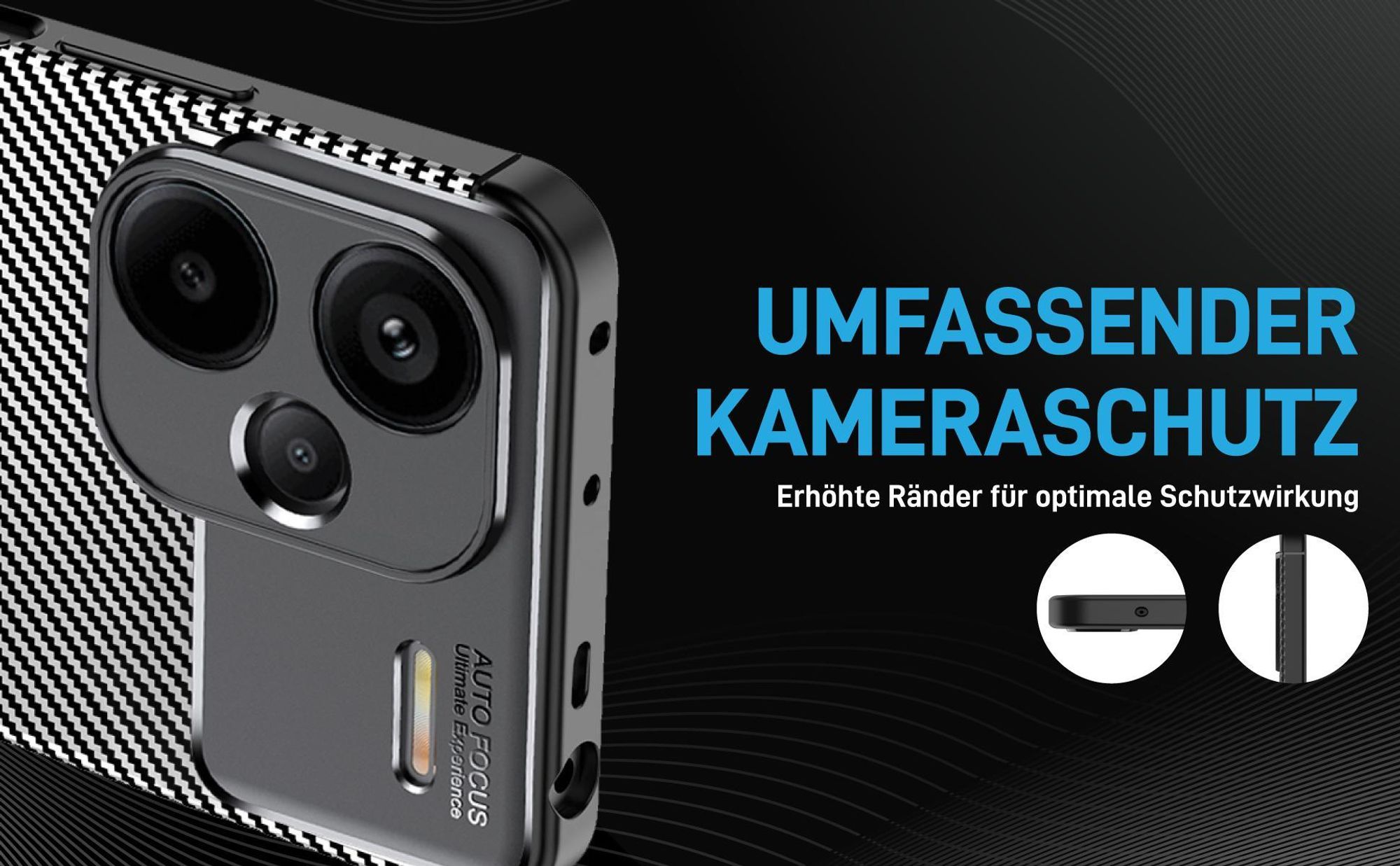 Stoßfestes Handy Case mit Kameraschutz für Xiaomi Redmi Note 13 Pro+ 5G