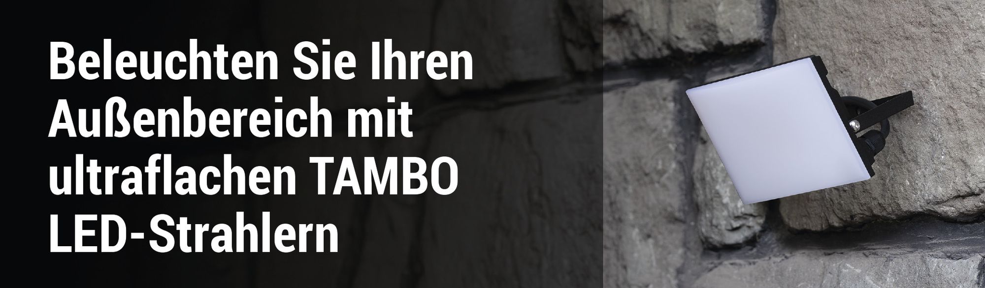 EMOS - LED-Strahler Tambo - ultradünnes Aluminium Flutlicht - wasserdicht - neutralweiß (4000 K) - 3000 lm - 30 W - für Außen - schwarz, ZS2532