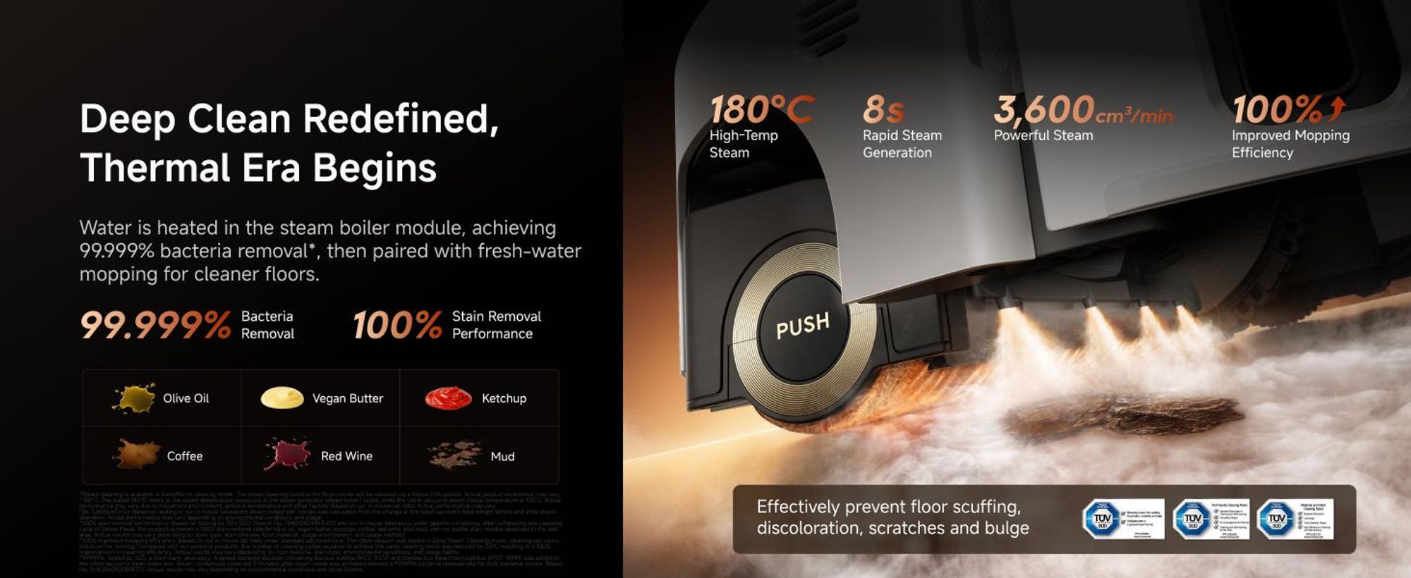 Dreame Aqua20 Pro Ultra Roller X Complete Nass-Trocken-Saugroboter,40KPa Saugkraft,180°C Dampf,8cm MopExtend,OmniSight 4.0,ProLeap 10cm,All-in-1,Weiß