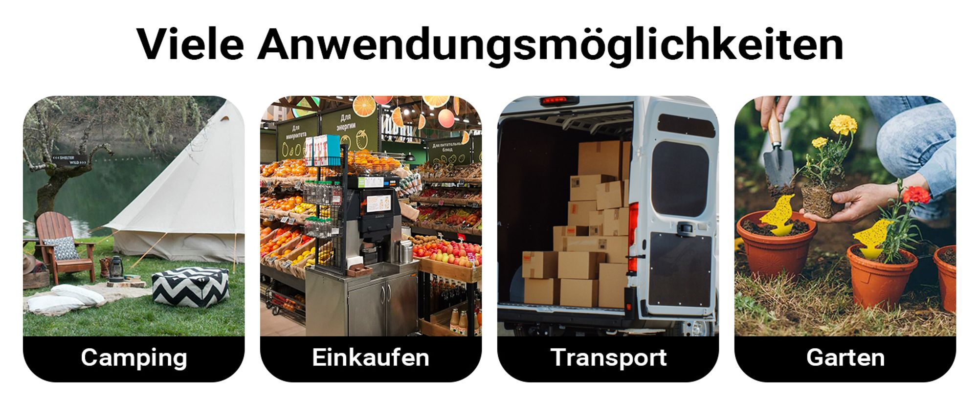 Toboli Bollerwagen faltbar Teleskopgriff schwarz, Faltbollerwagen mit Handgriff, Klappbollerwagen bis 100 kg Traglast für Einkauf, Garten, Ausflug