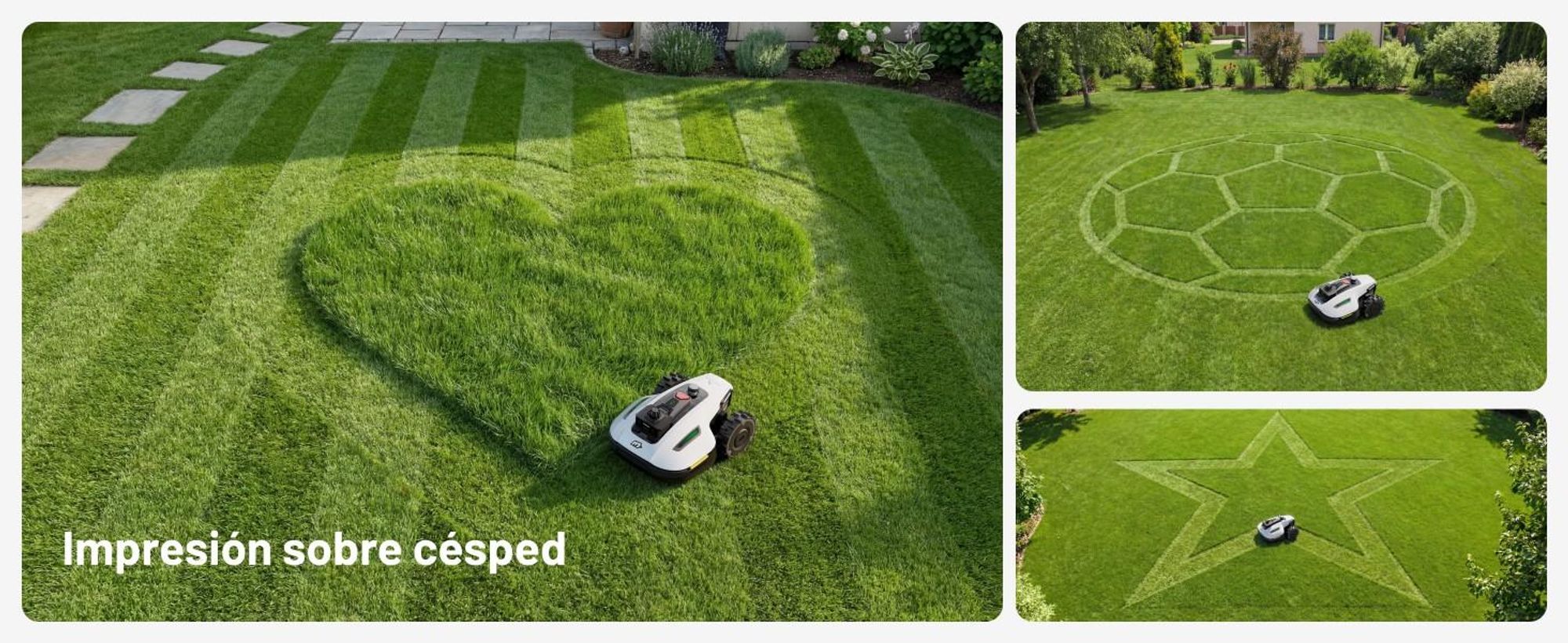 Cortacésped Robótico Mammotion YUKA Mini 2 1000 con garaje y soporte de lavado, sin cable, para 1000 m², DropMow, mapeo automático, corte de bordes