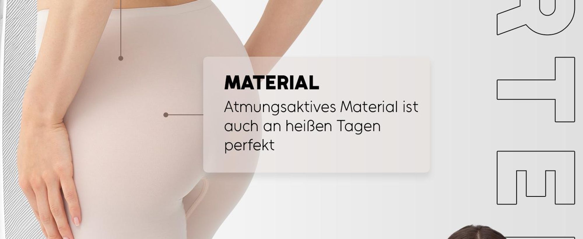 Gatta - Miederhose Damen - Unterhosen Damen Nahtlos Knielang - Nude - XL