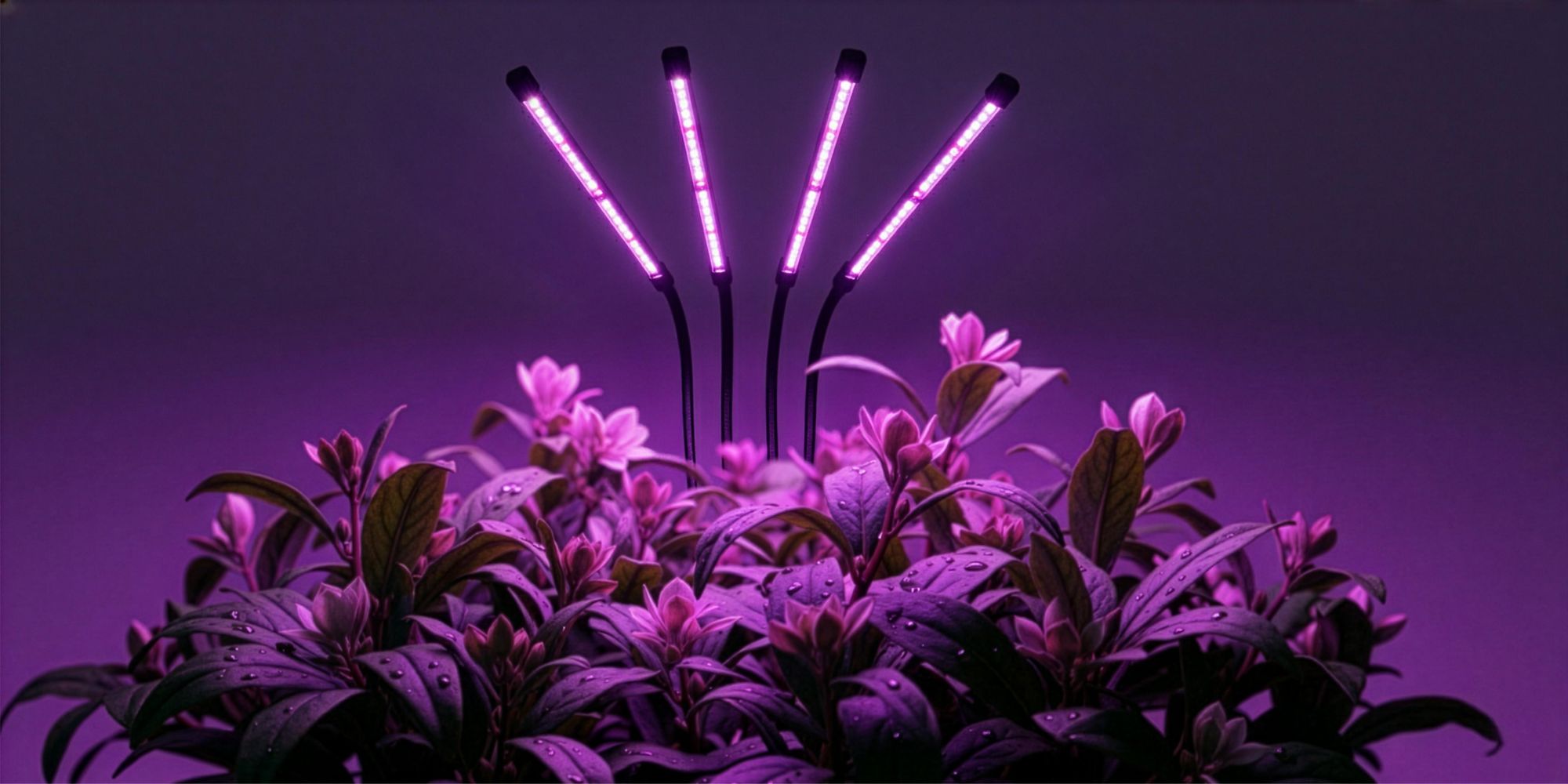 LED Pflanzenlampe 90W Vollspektrum mit 4 Köpfen, Wachstumslampe mit Timer & Clip, 80 LEDs dimmbar für Zimmerpflanzen & Anzucht, EVI GARDEN 4Glow