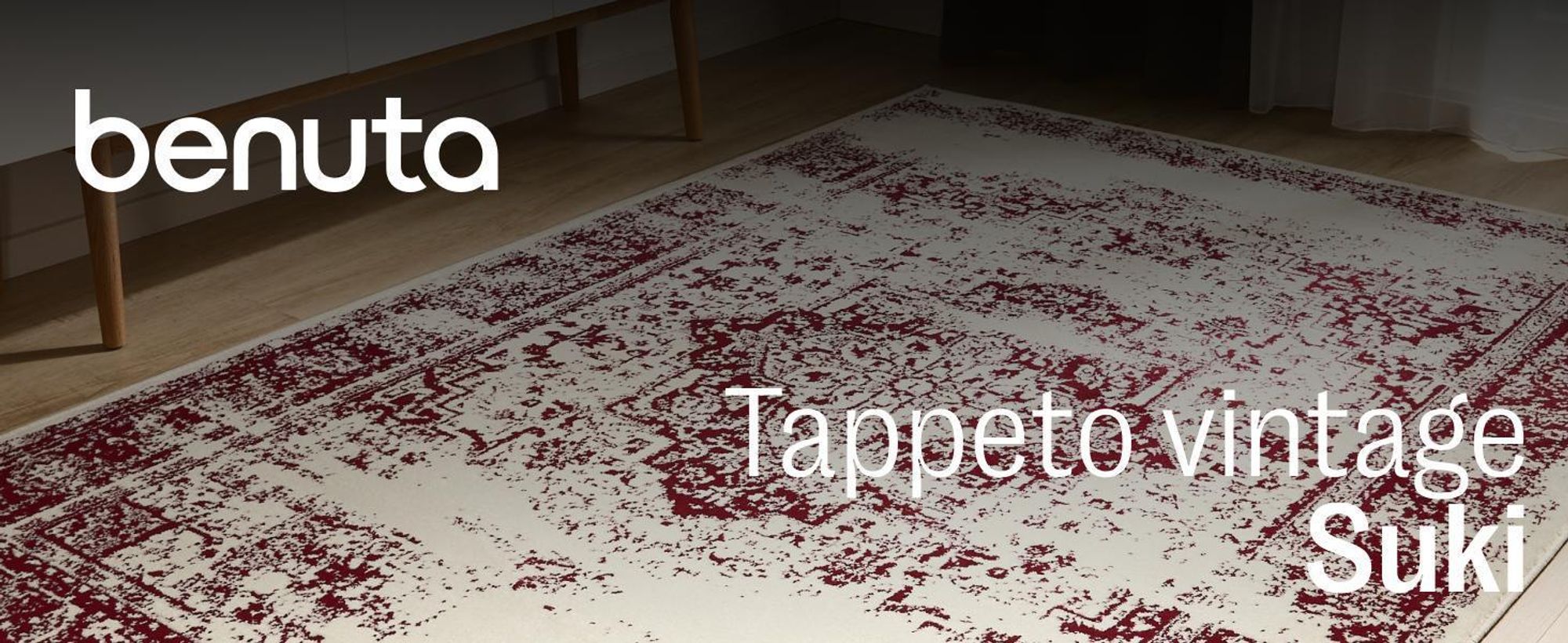 benuta tappeto vintage soggiorno Suki Crema/Beige 200x300 cm tappeto soggiorno camera da letto morbido orientale rettangolare