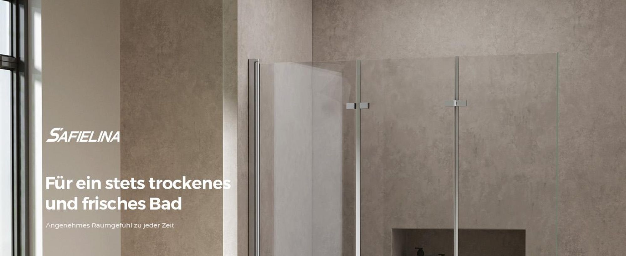 S'AFIELINA Badewannenaufsätze 130 x 140 cm 3 Stück Faltbare Duschabtrennung aus 6mm ESG Clear NANO Beschichtung ESG-Sicherheitsglas