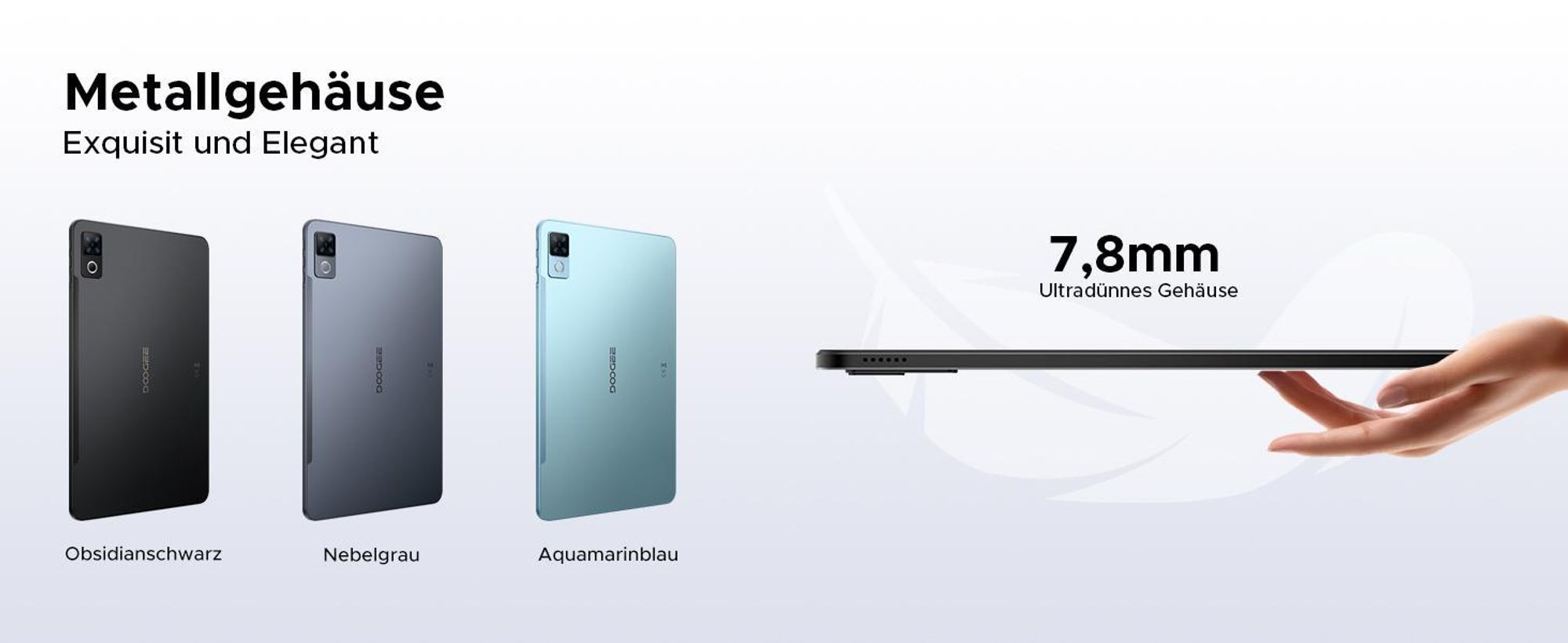 DOOGEE U12 Tablet - Android 16, 12 Zoll, 24GB(6+18)+128GB (bis 2TB erweiterbar), 90Hz, 9000mAh/18W,Octa Core T616,8MP+13MP Kamera,Widevine L1