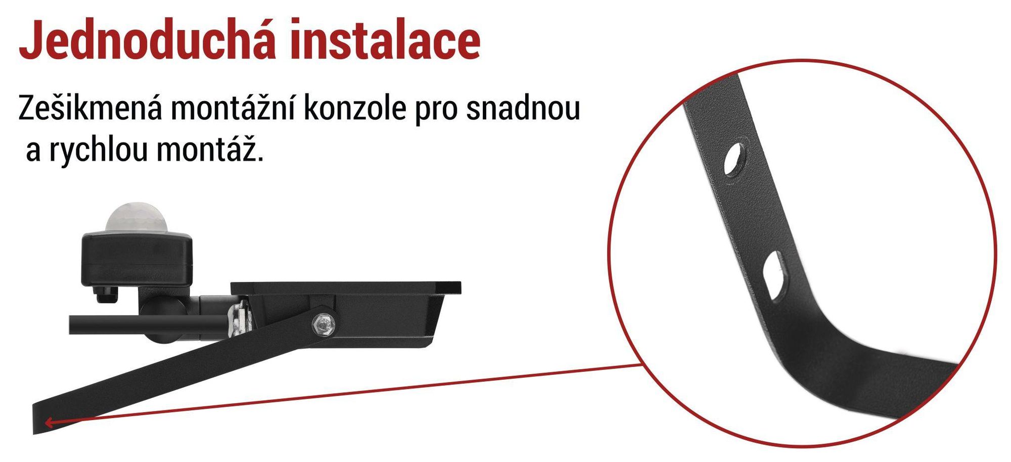 EMOS LED reflektor SIMPO s pohybovým čidlem, 20 W, černý, neutrální bílá, ZS2323