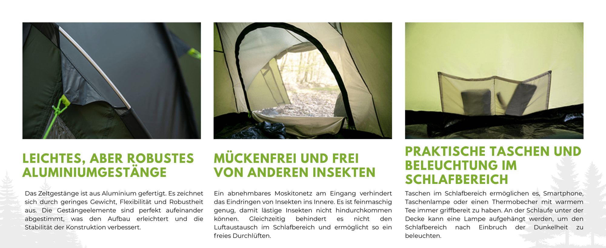 PEME Climate 3 Personen Zelt Campingzelt Trekkingzelt Leicht 3,33 kg - Wasserdicht 3000 mm Alu-Gestänge Kuppelzelt Igluzelt Vorraum Festival Outdoor
